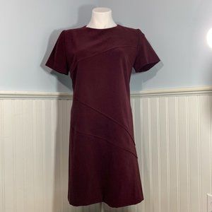 Worthington Petite | Burgundy Knee Length Dress